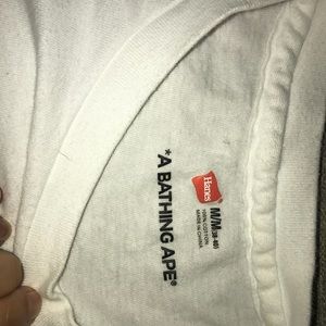 White Hanes/ Bape T-shirt